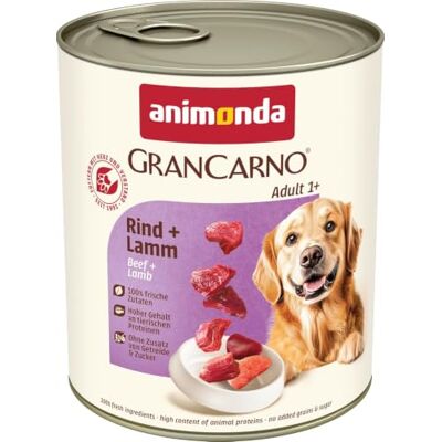 Grancarno Animonda Vom Feinsten Karma dla Psa, Wołowina/Jagnięcina, 6 x 800 g Grancarno Animonda Vom Feinsten Karma dla Psa, Wołowina/Jagnięcina, 6 x 800 g