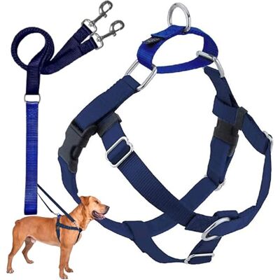 2 Hounds Design 2 psy design wolność bez ciągnięcia uprząż dla psa ze smyczą, mała, 14 cm szerokości, granatowa 2 Hounds Design 2 psy design wolność bez ciągnięcia uprząż dla psa ze smyczą, mała, 14 cm szerokości, granatowa