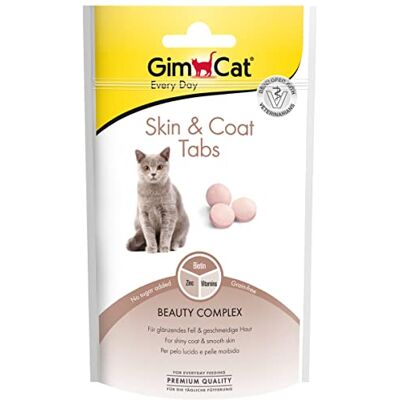 GimCat Skin & Coat pastylki- Funkcjonalny przysmak dla kotów, wspomagający zdrowie skóry i sierści Paczka 8 szt. (8 × 40 g) GimCat Skin & Coat pastylki- Funkcjonalny przysmak dla kotów, wspomagający zdrowie skóry i sierści Paczka 8 szt. (8 × 40 g)