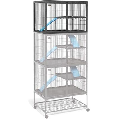 MidWest Homes for Pets MidWest Deluxe Ferret Nation dodatkowa jednostka mała klatka dla zwierząt kompatybilna z modelami Critter Nation 161 i 162, wymiary po złożeniu to 91,44 dł. x 63,5 szer. x 63,5 wys. centymetrów, szary MidWest Homes for Pets MidWest Deluxe Ferret Nation dodatkowa jednostka mała klatka dla zwierząt kompatybilna z modelami Critter Nation 161 i 162, wymiary po złożeniu to 91,44 dł. x 63,5 szer. x 63,5 wys. centymetrów, szary
