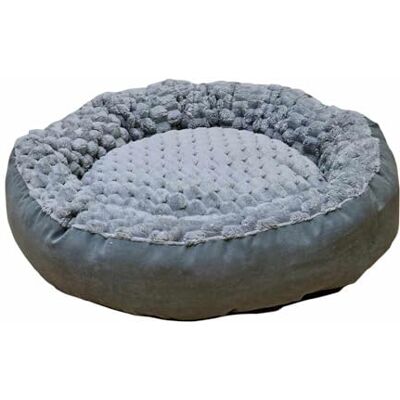 Nobby Komfortowe łóżko Donut Classic Diamond szare śr. x wys.: Ø 50 x 15 cm Nobby Komfortowe łóżko Donut Classic Diamond szare śr. x wys.: Ø 50 x 15 cm