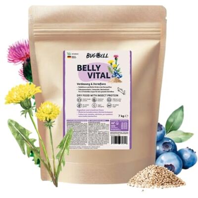 BugBell Sucha karma klasy premium, chroni żołądek, redukuje tłuszcz, na problemy z trzustką lub wątrobą, mniszka lekarskiego, ostropestu plamistego, prebiotyki i probiotyki BugBell Sucha karma klasy premium, chroni żołądek, redukuje tłuszcz, na problemy z trzustką lub wątrobą, mniszka lekarskiego, ostropestu plamistego, prebiotyki i probiotyki