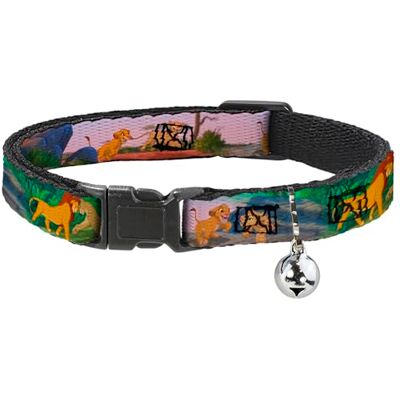 Buckle-Down Obroża dla kota Breakaway Król Lew Simba Nala rosnące sceny 20 do 30 cm szerokości 1,3 cm Buckle-Down Obroża dla kota Breakaway Król Lew Simba Nala rosnące sceny 20 do 30 cm szerokości 1,3 cm