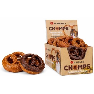Flamingo CHOMPS PRETZEL Z kurczakiem 24 szt. 1,2KG DISPLAY Flamingo CHOMPS PRETZEL Z kurczakiem 24 szt. 1,2KG DISPLAY