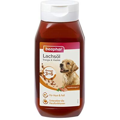 Olej z łososia Beaphar 430 ml - Suplement dla zwierząt Olej z łososia Beaphar 430 ml - Suplement dla zwierząt