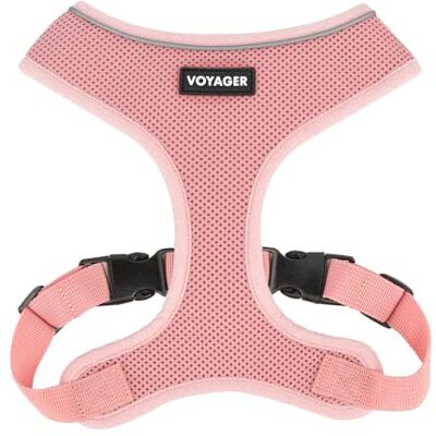 Best Pet Supplies Voyager Aerolite uprząż dla psa bez ciągnięcia, z lekką, miękką, oddychającą, odblaskowymi szwami i regulowanymi paskami do chodzenia, biegania, treningu, wytrzymała i trwała, różowa, rozmiar XS Best Pet Supplies Voyager Aerolite uprząż dla psa bez ciągnięcia, z lekką, miękką, oddychającą, odblaskowymi szwami i regulowanymi paskami do chodzenia, biegania, treningu, wytrzymała i trwała, różowa, rozmiar XS