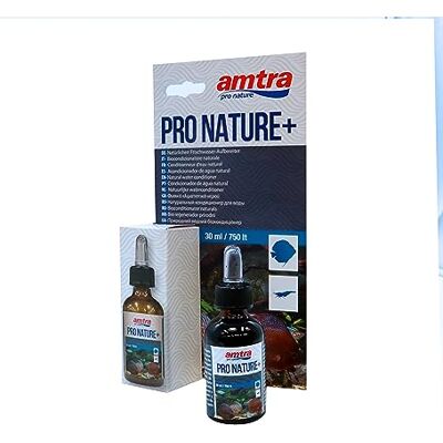 Amtra Pro Nature Plus słodkowodne akwarium odżywka do wody, sprawia, że woda z kranu jest bezpieczna dla ryb, usuwa chlor i metale ciężkie, 30 ml Amtra Pro Nature Plus słodkowodne akwarium odżywka do wody, sprawia, że woda z kranu jest bezpieczna dla ryb, usuwa chlor i metale ciężkie, 30 ml