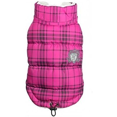 Hip Doggie HD-5PDSP pled Puffer Vest płaszcz dla psa, L, różowy Hip Doggie HD-5PDSP pled Puffer Vest płaszcz dla psa, L, różowy