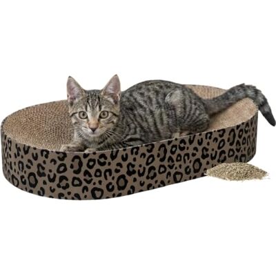 TRIXIE Deska do drapania Lew z kartonu, 63 × 10 × 35 cm, zabawka do drapania z kocimiętką 48035 TRIXIE Deska do drapania Lew z kartonu, 63 × 10 × 35 cm, zabawka do drapania z kocimiętką 48035