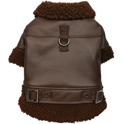 Puppia SOFT LEATHER Kurtka dla psa Brązowy XL Puppia SOFT LEATHER Kurtka dla psa Brązowy XL