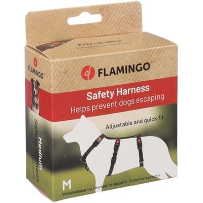 Flamingo Szelki bezpieczeństwa dla psów Zera czarne M 45-65 cm 55-70 cm 42-67 cm 20 mm Flamingo Szelki bezpieczeństwa dla psów Zera czarne M 45-65 cm 55-70 cm 42-67 cm 20 mm