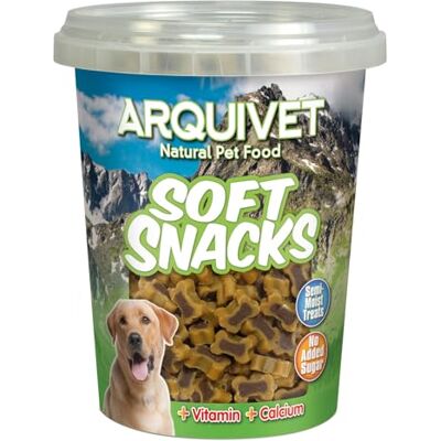 Arquivet Miękkie przekąski dla psów kostnych Duo Jagnięcina i ryż Pack 12 x 300 g Naturalne przekąski dla psów wszystkich ras nagrody, nagrody, puszki dla psów Arquivet Miękkie przekąski dla psów kostnych Duo Jagnięcina i ryż Pack 12 x 300 g Naturalne przekąski dla psów wszystkich ras nagrody, nagrody, puszki dla psów