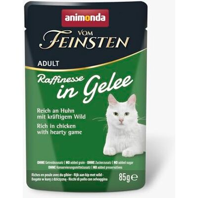 Animonda Adult wyrafinowane galaretki bogate w kurczaka z dziczyzną 24 x 85 g Animonda Adult wyrafinowane galaretki bogate w kurczaka z dziczyzną 24 x 85 g