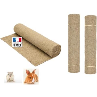 La cordeline Zestaw 3 chodników z naturalnego konopi, 40 x 100 cm, premium 1000 g/m², tło klatki dla gryzoni, królików, chomików La cordeline Zestaw 3 chodników z naturalnego konopi, 40 x 100 cm, premium 1000 g/m², tło klatki dla gryzoni, królików, chomików