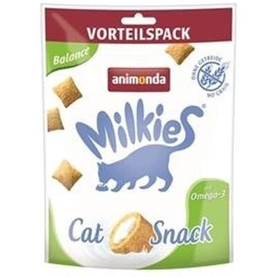 Animonda Przekąska dla kota z mlekiem – równowaga (6 x 120 g), poduszka chrupiąca bez zbóż, mleko przekąski dla kotów dla dorosłych i kotów Animonda Przekąska dla kota z mlekiem – równowaga (6 x 120 g), poduszka chrupiąca bez zbóż, mleko przekąski dla kotów dla dorosłych i kotów
