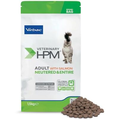 Virbac Veterinary HPM Adult Łosoś NEUTERED & Entire Cat 1,5 KG Virbac Veterinary HPM Adult Łosoś NEUTERED & Entire Cat 1,5 KG
