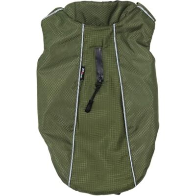JACK AND VANILLA , Elegancki płaszcz dla małego psa, ochrona przed zimnem i warunkami atmosferycznymi, trwała tkanina, zamek błyskawiczny, paski odblaskowe, 45 cm, kolor zielony, model wysyłkowy JACK AND VANILLA , Elegancki płaszcz dla małego psa, ochrona przed zimnem i warunkami atmosferycznymi, trwała tkanina, zamek błyskawiczny, paski odblaskowe, 45 cm, kolor zielony, model wysyłkowy