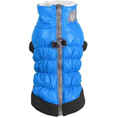 Hip Doggie HD-5SCBL Crown Puffer Vest płaszcz dla psa, XL, niebieski Hip Doggie HD-5SCBL Crown Puffer Vest płaszcz dla psa, XL, niebieski