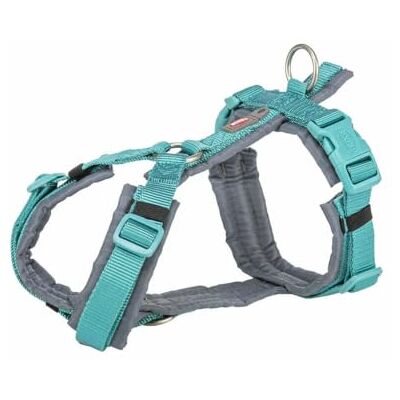 TRIXIE Uprząż dla psów Premium Trekking Aqua/grafitowa szara TRIXIE Uprząż dla psów Premium Trekking Aqua/grafitowa szara