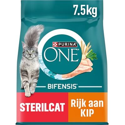 Purina ONE Bifensis karma dla kota sterylizowana dla dorosłych z kurczakiem i pszenicą, 1 worek 7,5 kg Purina ONE Bifensis karma dla kota sterylizowana dla dorosłych z kurczakiem i pszenicą, 1 worek 7,5 kg