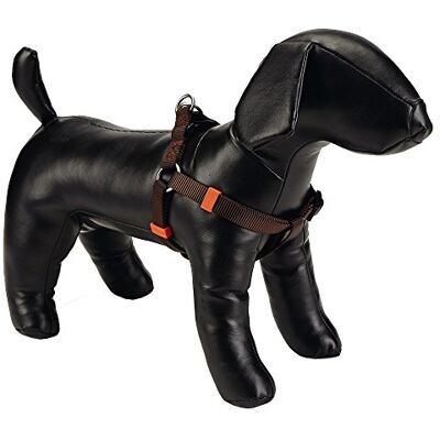 Beeztees Uni nylonowa uprząż dla psa, 50-65 x 2 cm, ciemnobrązowy Beeztees Uni nylonowa uprząż dla psa, 50-65 x 2 cm, ciemnobrązowy