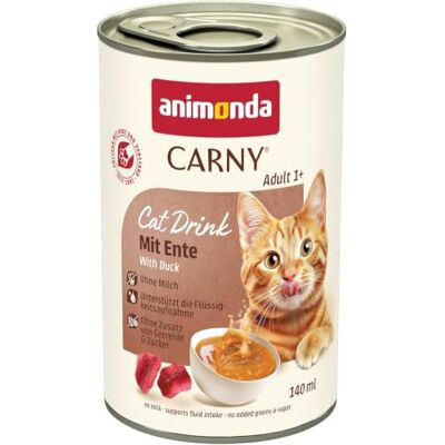 Animonda Napój dla dorosłych kotów z kaczką, opakowanie zbiorcze 12 x 140 ml Animonda Napój dla dorosłych kotów z kaczką, opakowanie zbiorcze 12 x 140 ml