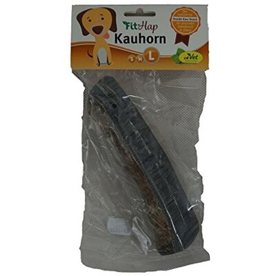 cdVet Naturprodukte Kauhorn L pies Pojedyncza karma Odprężenie + zwalczanie stresu pielęgnacja zębów trening twarzy + mięśni szczęki twarda konsystencja naturalny + długotrwały - cdVet Naturprodukte Kauhorn L pies Pojedyncza karma Odprężenie + zwalczanie stresu pielęgnacja zębów trening twarzy + mięśni szczęki twarda konsystencja naturalny + długotrwały -