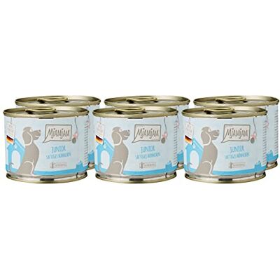 MjAMjAM Mokra karma Premium dla psów Szczenię soczysty kurczak z jajkiem, 6-pak (6 x 200g), bezzbożowa z dodatkowym mięsem MjAMjAM Mokra karma Premium dla psów Szczenię soczysty kurczak z jajkiem, 6-pak (6 x 200g), bezzbożowa z dodatkowym mięsem