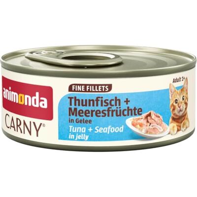Animonda Dorosłe fillety, tuńczyk + owoce morza w galaretce, opakowanie zbiorcze 12 x 60 g Animonda Dorosłe fillety, tuńczyk + owoce morza w galaretce, opakowanie zbiorcze 12 x 60 g
