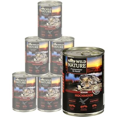Dehner Wild Nature Mokra karma dla psów, Senior, 6x400g Dehner Wild Nature Mokra karma dla psów, Senior, 6x400g