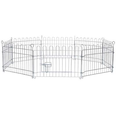 lionto Kojec ogrodowy dla królików z metalu, 59x38 cm, rozkładany wybieg dla małych zwierząt z kołkami mocującymi, z drzwiczkami i siatką ochronną, odporny na warunki pogodowe, 8 elementów lionto Kojec ogrodowy dla królików z metalu, 59x38 cm, rozkładany wybieg dla małych zwierząt z kołkami mocującymi, z drzwiczkami i siatką ochronną, odporny na warunki pogodowe, 8 elementów