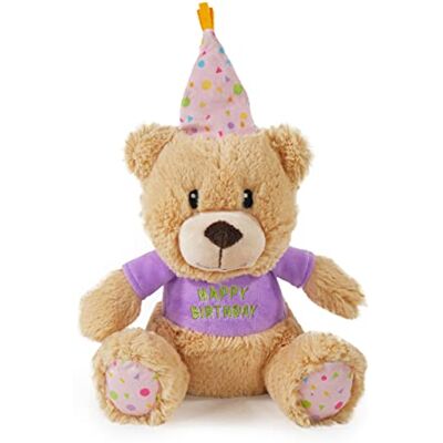 Rosewood Chubblez Bonnie urodzinowy miś pluszowa zabawka dla psa, prezent dla psów Rosewood Chubblez Bonnie urodzinowy miś pluszowa zabawka dla psa, prezent dla psów
