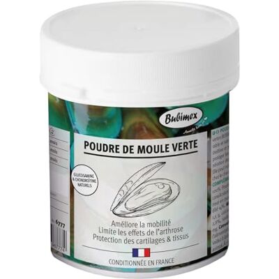 Bubimex Proszek z zielonych małży wspólne samopoczucie psów i kotów 100% naturalna formuła 400 g Bubimex Proszek z zielonych małży wspólne samopoczucie psów i kotów 100% naturalna formuła 400 g