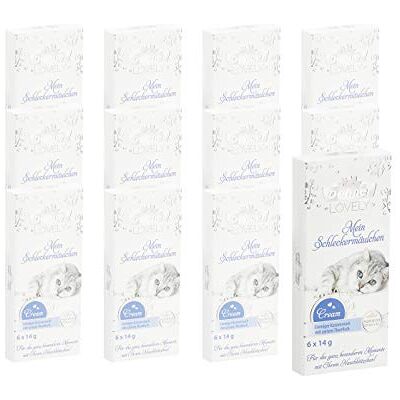 Dehner Premium Lovely krem dla kota, dla dorosłych, tuńczyk, śliniaczek, 12 x 84 g (1 kg) Dehner Premium Lovely krem dla kota, dla dorosłych, tuńczyk, śliniaczek, 12 x 84 g (1 kg)