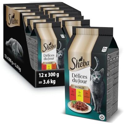 Sheba Mokra Karma Dla Kotów - Na Bazie Mięsa - 12x6x50g Sheba Mokra Karma Dla Kotów - Na Bazie Mięsa - 12x6x50g