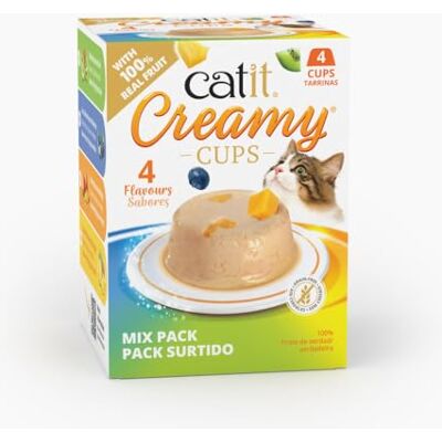 Catit Creamy Cups dla kotów, mieszane, 4x25g Catit Creamy Cups dla kotów, mieszane, 4x25g