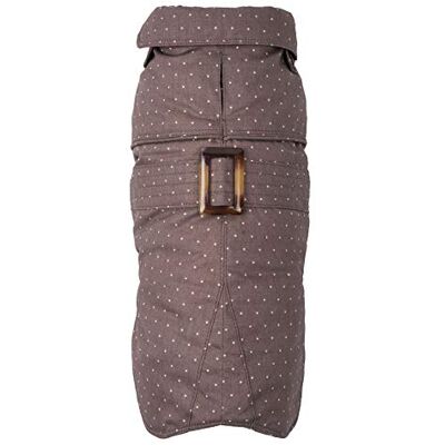 Wouapy Płaszcz dla psa "Trenchcoat Taupe" w rozmiarze 44, chroni psa przed czynnikami atmosferycznymi Wouapy Płaszcz dla psa "Trenchcoat Taupe" w rozmiarze 44, chroni psa przed czynnikami atmosferycznymi