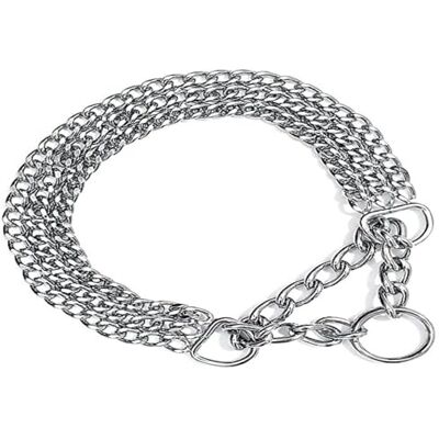TRIXIE Chromowany trójrzędowy łańcuch półdławikowy z odciążeniem, 65 cm x 2,5 mm TRIXIE Chromowany trójrzędowy łańcuch półdławikowy z odciążeniem, 65 cm x 2,5 mm
