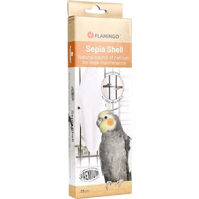 Flamingo Becco White 23cm Premium kość mątwy bogata w wapń z metalowym uchwytem ostra dziób Flamingo Becco White 23cm Premium kość mątwy bogata w wapń z metalowym uchwytem ostra dziób