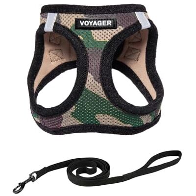Best Pet Supplies Voyager Step-in Air zestaw uprzęży dla kota – siatka na każdą pogodę, uprząż kamizelki dla małych i dużych kotów od baza wojskowa, XXXS (klatka piersiowa 28-30 cm) Best Pet Supplies Voyager Step-in Air zestaw uprzęży dla kota – siatka na każdą pogodę, uprząż kamizelki dla małych i dużych kotów od baza wojskowa, XXXS (klatka piersiowa 28-30 cm)