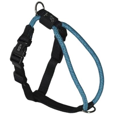 High5Dogs , Ergonomiczne szelki do aktywności na świeżym powietrzu, regulowana 71-95 cm, trwały nylon, wzmocnione bezpieczeństwo, nowoczesny design, niebieski kolor, rozmiar L, model Leisure Rope High5Dogs , Ergonomiczne szelki do aktywności na świeżym powietrzu, regulowana 71-95 cm, trwały nylon, wzmocnione bezpieczeństwo, nowoczesny design, niebieski kolor, rozmiar L, model Leisure Rope