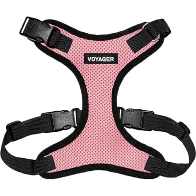 Best Pet Supplies Voyager Step-in Lock szelki dla psa regulowane szelki dla małych i dużych psów różowe, S, (klatka piersiowa 33-50 cm) Best Pet Supplies Voyager Step-in Lock szelki dla psa regulowane szelki dla małych i dużych psów różowe, S, (klatka piersiowa 33-50 cm)
