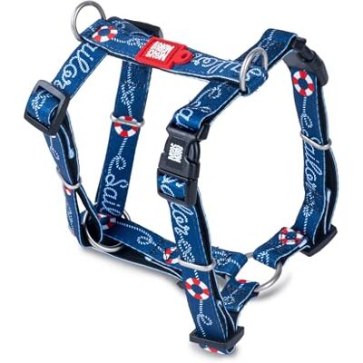 Max & Molly Urban Pets Uprząż dla psa Max & Molly H Comfort Fit – miękka wyściółka neoprenowa, łatwa konstrukcja, trwałe metalowe części, podwójne pierścienie w kształcie litery D dla lepszej kontroli, idealne do Max & Molly Urban Pets Uprząż dla psa Max & Molly H Comfort Fit – miękka wyściółka neoprenowa, łatwa konstrukcja, trwałe metalowe części, podwójne pierścienie w kształcie litery D dla lepszej kontroli, idealne do