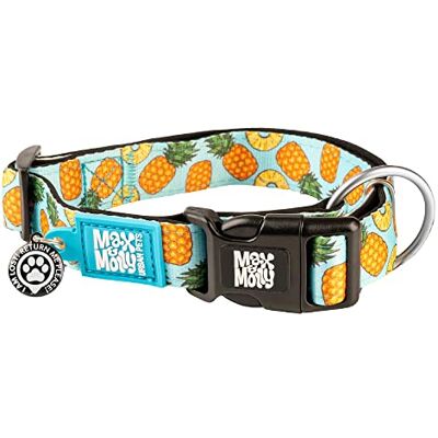 Max & Molly Urban Pets Max & Molly obroża dla psa i szczeniaka z klamrą zasilającą, zabawny styl dla małych, średnich, dużych psów i szczeniaków, wodoodporna, wygodna, regulowana, w zestawie z kodem QR Gotcha ID dla Max & Molly Urban Pets Max & Molly obroża dla psa i szczeniaka z klamrą zasilającą, zabawny styl dla małych, średnich, dużych psów i szczeniaków, wodoodporna, wygodna, regulowana, w zestawie z kodem QR Gotcha ID dla