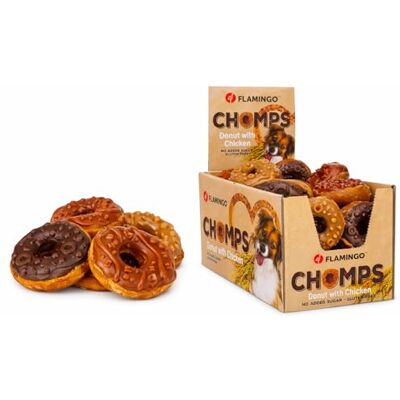 Flamingo CHOMPS DONUT Z kurczakiem 24 szt. 1,2KG DISPLAY Flamingo CHOMPS DONUT Z kurczakiem 24 szt. 1,2KG DISPLAY