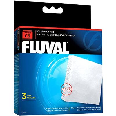 Fluval Pianka filtrująca C z klipsem, wkład poliestrowy 3-pak Fluval Pianka filtrująca C z klipsem, wkład poliestrowy 3-pak