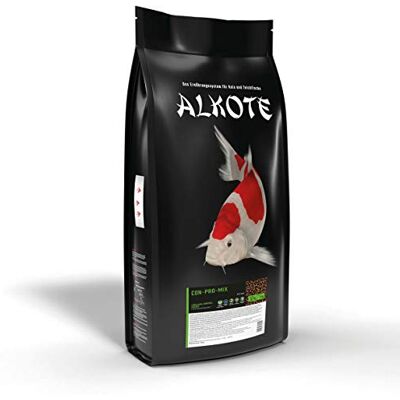 AL-KO-TE , Karma na 3 pory roku dla małych ryb koi i ryb ozdobnych, od wiosny do jesieni, pływające granulki, 6 mm, główna karma Conpro Mix, 9 kg AL-KO-TE , Karma na 3 pory roku dla małych ryb koi i ryb ozdobnych, od wiosny do jesieni, pływające granulki, 6 mm, główna karma Conpro Mix, 9 kg