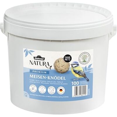 Dehner 3079597 Karma dla Dzikich Ptaków Kule Smalcowe Bez Siatki, 100 szt/10 kg Dehner 3079597 Karma dla Dzikich Ptaków Kule Smalcowe Bez Siatki, 100 szt/10 kg