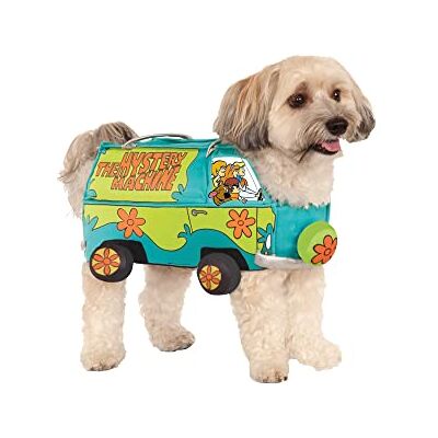 Rubie's Oficjalny kostium psa Scooby-Doo Mystery Machine, rozmiar: Duża szyja do ogona 56 cm, klatka piersiowa 50 cm Rubie's Oficjalny kostium psa Scooby-Doo Mystery Machine, rozmiar: Duża szyja do ogona 56 cm, klatka piersiowa 50 cm