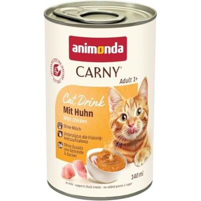Animonda Napój dla dorosłych kotów z kurczakiem, opakowanie zbiorcze 12 x 140 ml Animonda Napój dla dorosłych kotów z kurczakiem, opakowanie zbiorcze 12 x 140 ml